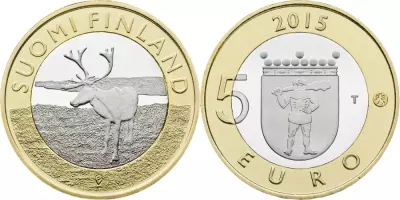 Finland 5 Euro The Lapland Reindeer - 2015