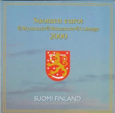 Finland BU Euro Coin Set - 1 Cent to 2 Euros - 2000