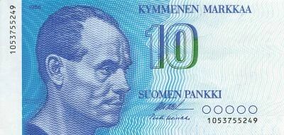 Finlande 10 Markkaa - Paavo Nurmi - 1986 - P.113