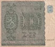 Finlande 100 Markkaa - Bleu & vert - Litt B - 1945 (1948) - P.88