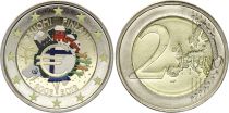 Finlande 2 Euros - 10 ans de l\'Euro - Colorisée - 2012