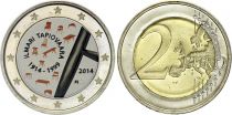 Finlande 2 Euros - 100ème anniversaire de la naissance de d\'Ilmari Tapiovaara - Colorisée - 2014