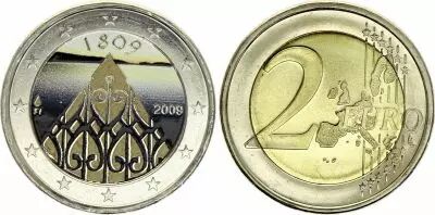 Finlande 2 Euros - 200�me anniversaire de l\'Autonimie de la Finlande - Coloris�e - 2009