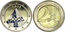 Finlande 2 Euros - 200ème anniversaire de l\'Autonimie de la Finlande - Colorisée - 2009