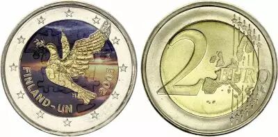 Finlande 2 Euros - Anniversaire de l\'ONU - Coloris�e - 2005