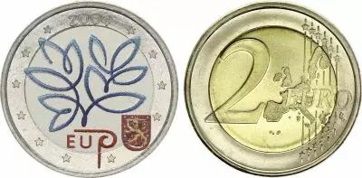 Finlande 2 Euros - Elargissement de l\'UE de 2004 - Coloris�e - 2004