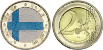 Finlande 2 Euros - Traité de Rome - Colorisée - 2007