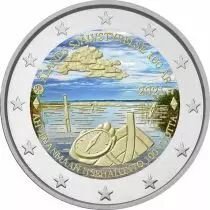 Finlande 2 Euros Comm&eacute;mo. COULEUR FINLANDE 2021 - 100 ans de l?autonomie des &Icirc;les &Aring;land