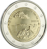 Finlande 2 Euros Commémo. FINLANDE 2021 - 100 ans de l?autonomie des Îles Åland