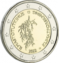 Finlande 2 Euros Commémo. FINLANDE 2022 - Le Changement climatique