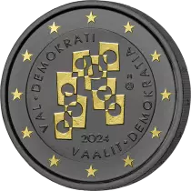 Finlande 2 Euros Commémo. Ruthénium 2024 - Elections et Démocratie