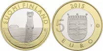 Finlande 5 Euro L\'Hermine d\'Ostrobotnie - 2015