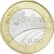 Finlande 5 Euros FINLANDE 2015 - La Gymnastique (Le sport)