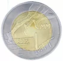 Finlande 5 Euros Finlande Bim&eacute;tallique 2005 - Javelot - Championnat du monde d\'athl&eacute;tisme