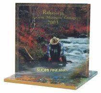 Finlande Coffret BU Euro - 1 centime &agrave; 2 euros + 1 m&eacute;daille - 2003