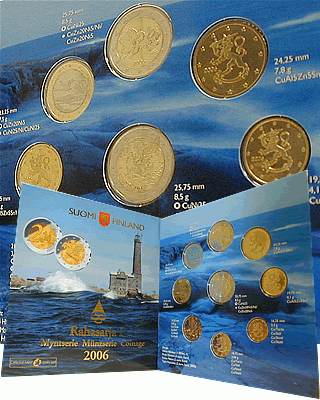 Finlande Coffret BU Euro 2006 FINLANDE - Le phare de Bengtsk�r