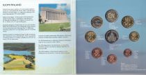 Finlande Coffret BU Finlande 2002 - 8 monnaies en euro + 1 Médaille - Abimé