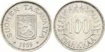 Finlandia  Finland 100 Markka Silver - 1959 - Coat of arms - SPL