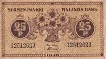 Finlandia 1 Pennia - Brown - 1918 - F - P.33