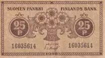 Finlandia 1 Pennia - Brown - 1918 - F to VF - P.33