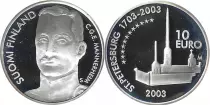 Finlandia 10 Euro Mannerheim - Silver - 2003