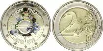 Finlandia 2 Euros - 10 years of the Euro - Colorised - 2012