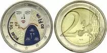Finlandia 2 Euros - 100th anniversary of parliamentary reform and universal suffrage - Colorised - 2006
