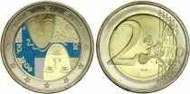 Finlandia 2 Euros - 100th anniversary of parliamentary reform and universal suffrage - Colorised - 2006