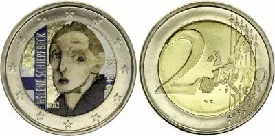 Finlandia 2 Euros - 150th anniversary of the birth of Helene Schjerfbeck - Colorised - 2012