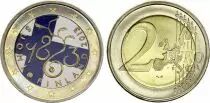Finlandia 2 Euros - 150th anniversary of the Parliament of 1863 - Colorised - 2013