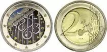 Finlandia 2 Euros - 150th anniversary of the Parliament of 1863 - Colorised - 2013
