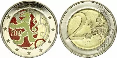 Finlandia 2 Euros - Cration of the Rahapaja - Colorised - 2010