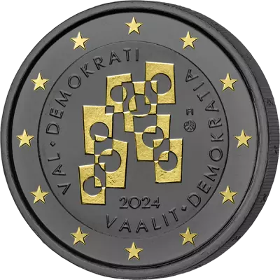 Finlandia 2 Euros Colour 2024 - Elections and Democracy