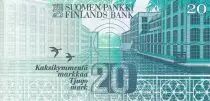 Finlandia 20 Markkaa Vaino Linna - Tampere street scene - 1993 - Litt. A - P.123