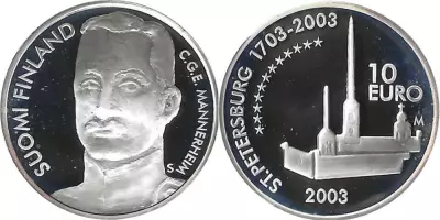 Finnland 10 Euro Mannerheim - Silver - 2003