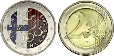 Finnland 2 Euros - 150th anniversary of the Parliament of 1863 - Colorised - 2013