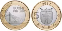 Finnland 5 Euro J&auml;tk&auml;nkynttil&auml; in Laponia - 2012