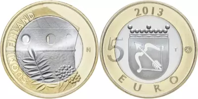 Finnland 5 Euro Olavinlinna Castle in Savonia - 2013