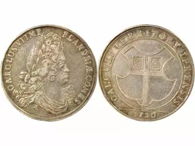 Flanders, Charles VI - Silver Token, Territory of Ypres - 1720