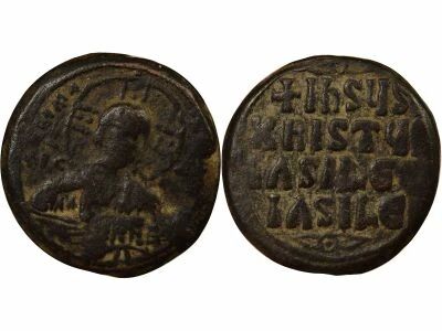 Follis, Anonymous, Class A2 - 970 / 976 Constantinople, Var 14b