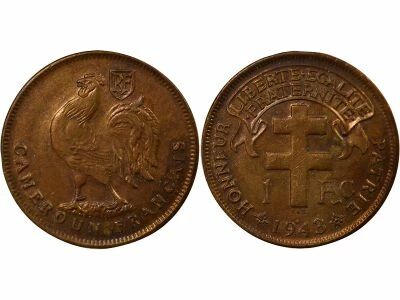 Franc, French Mandate - 1943 Pretoria
