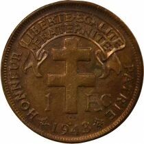 Franc, French Mandate - 1943 Pretoria