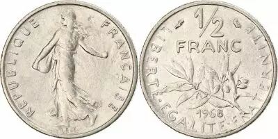 France � franc Semeuse - 1968