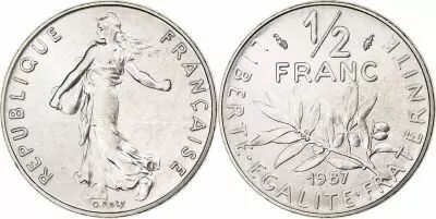 France � franc Semeuse - 1987 - BU -  Issu de coffret