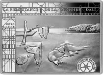 France - Monnaie de Paris 10 Euros Argent BE France 2021 - La Persistance de la Mémoire de Dali -  Chefs d\'Oeuvre des musées (MD