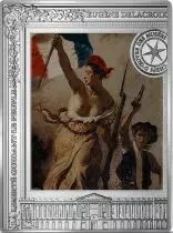 France - Monnaie de Paris 10 Euros Argent Couleur BE France 2023 - La Libert&eacute; guidant le Peuple -  Chefs d\'?uvre des mus&eacute;es (MDP