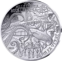 France - Monnaie de Paris 20 000 lieues sous les Mers - Art de la Plume - 10 Euros Argent BE 2025
