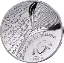 France - Monnaie de Paris 20 000 lieues sous les Mers - Art de la Plume - 10 Euros Argent BE 2025
