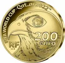 France - Monnaie de Paris 200 Euros Or BE France 2021 - Coupe du Monde FIFA 2022 Qatar