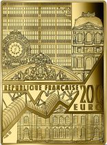 France - Monnaie de Paris 200 Euros Or BE France 2022 - Bassin aux Nymphéas - Harmonie verte de Monet -  Chefs d\'Oeuvre des musé